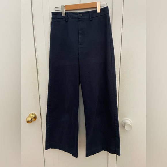 SOLD Navy Frank and Oak cotton trousers - Picture 2 of 7